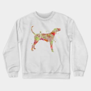 American Coonhound Dog Watercolor Painting Crewneck Sweatshirt